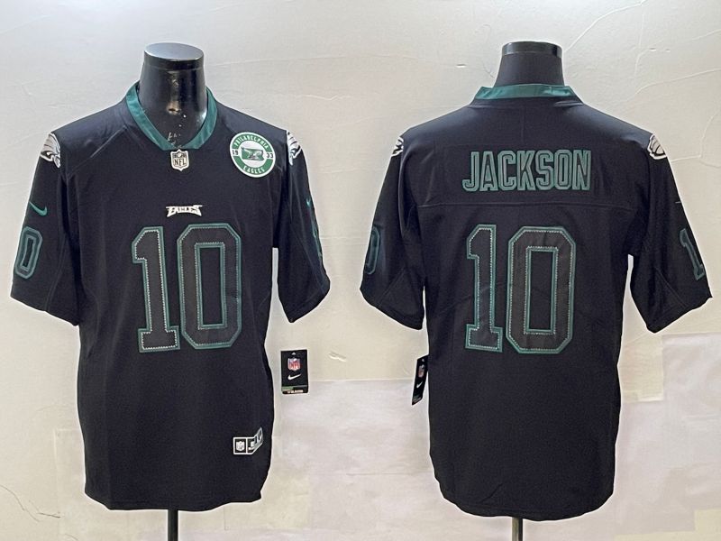 Men Philadelphia Eagles #10 Jackson Black Classic 2025 Nike Limited NFL Jersey style 3